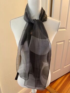 Coach Sheer Logo Scarf